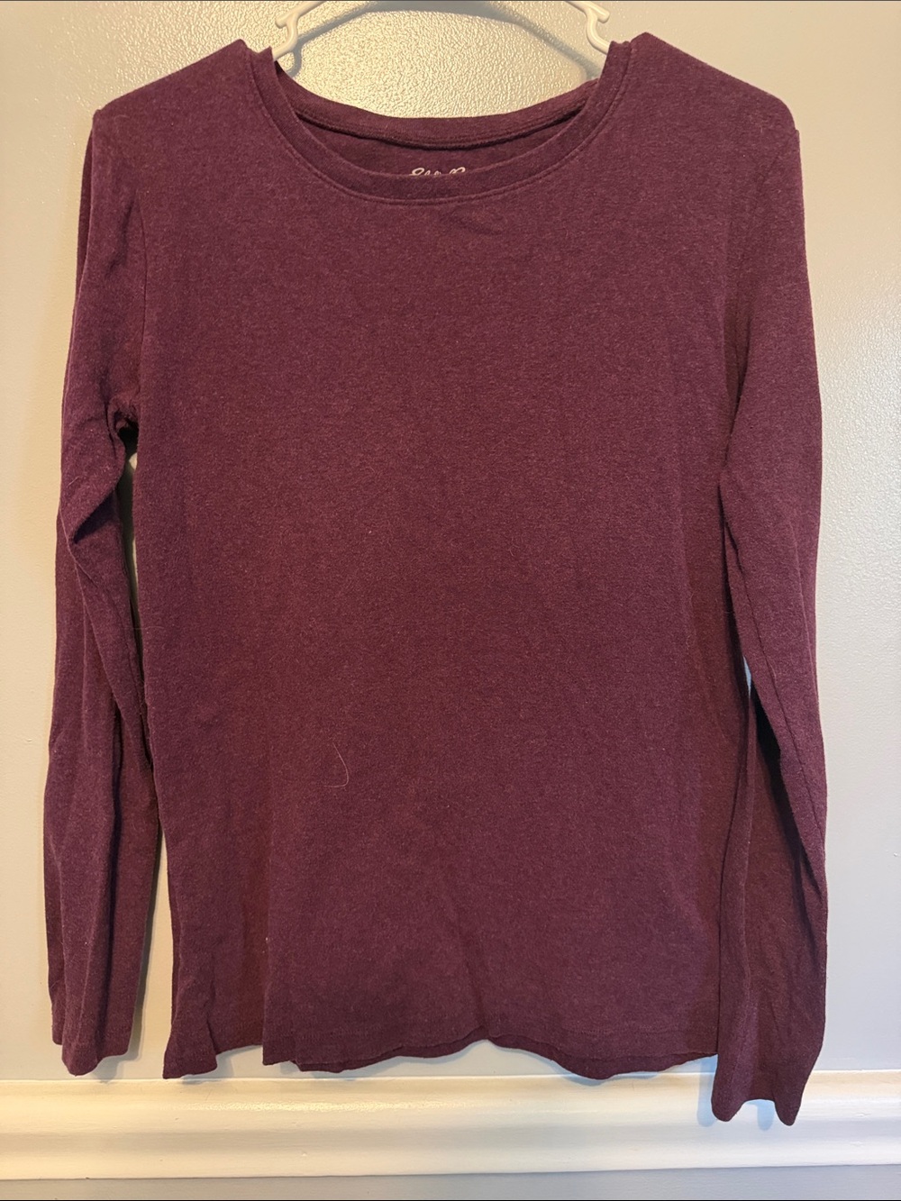 Eddie Bauer Women's Scoop/Crew Neck Sweater - Plum